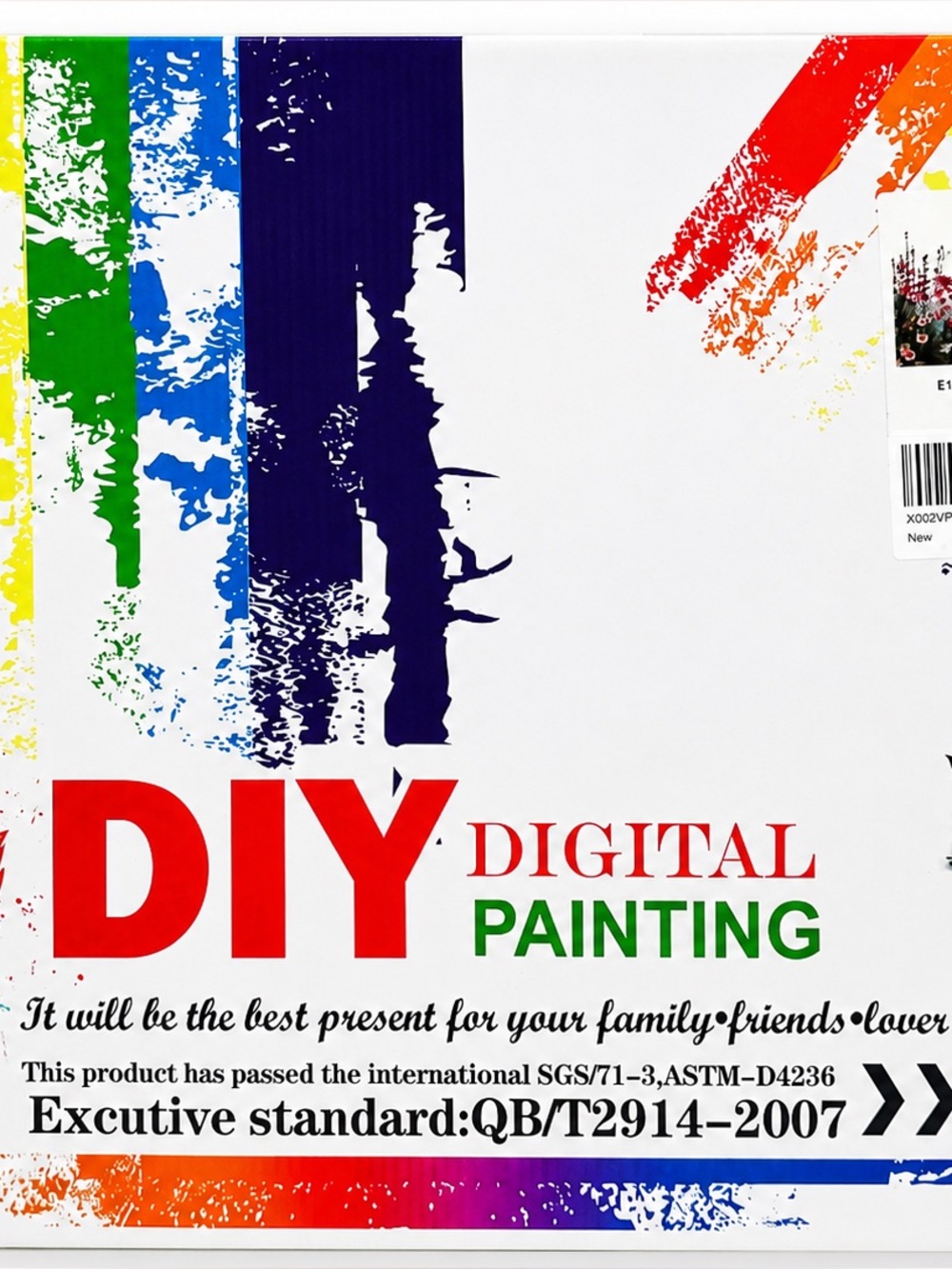 DIY Digital Painting Kit Paint by Numbers Canvas Art Set New